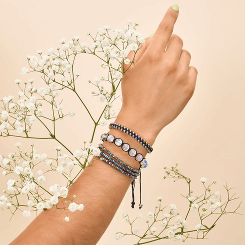 Unicorn Silver | Black | Mini Vitality Bracelet